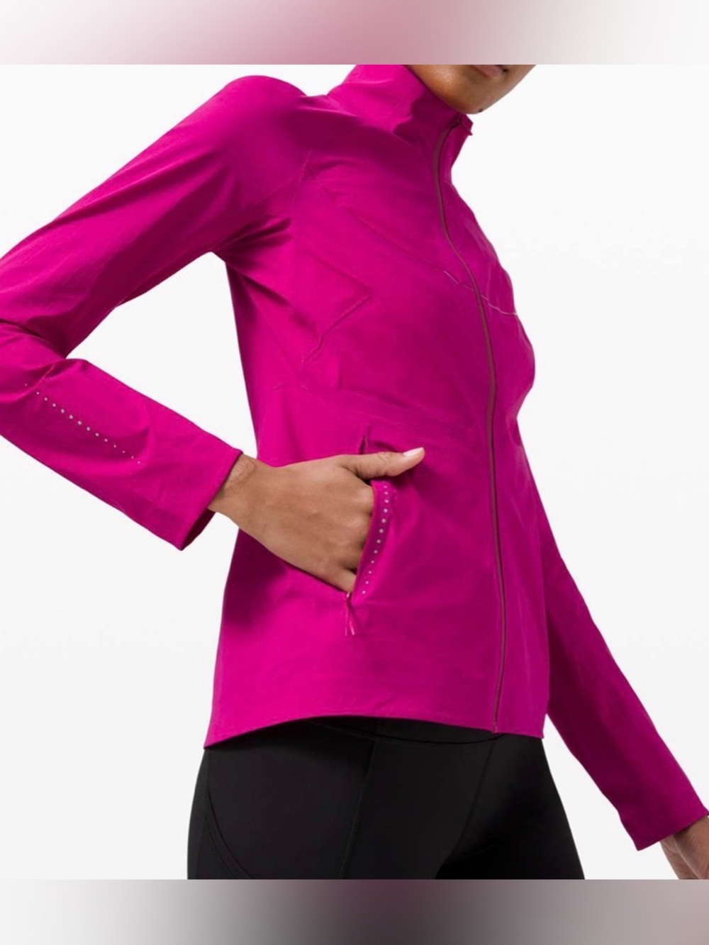 NWOT New Lululemon Fast and Free Windbreaker Ripened Raspberry - Picture 4 of 9